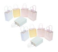 Générique 10 Pièces Sachet de Bonbons Colorés Papier de Petits à Poignées pour Anniversaire Mariage Design Macaron