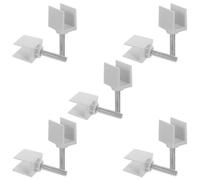 Générique 10 Pièces Serrage-joint Acier Inoxydable Ajustable pour Table et Mobilier de Bureau, Accessoire Robuste et Pratique pour Fixation Stable