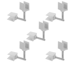 Générique 10 Pièces Serrage-joint Acier Inoxydable Ajustable pour Table et Mobilier de Bureau, Accessoire Robuste et Pratique pour Fixation Stable