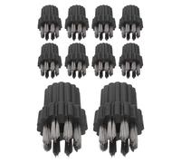 Générique 10 Pièces Tête de Brosse en Acier pour Nettoyeur Vapeur, Accessoires de Nettoyage Universels Poils Métalliques Stables, pour Nettoyer les Espaces Difficiles D'accès