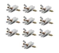 Générique 10 Pièces Vis Fixation Cage Oiseau Perche Boulons Écrou Rondelle Support Métal Simple à Installer Convient pour Volière Intérieure Maintenance de Cage, avec 2 rondelles