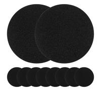 Générique 10 Plaques Métalliques Noires 6 Cm Autocollantes Compatibles Supports Magnétiques Téléphone Voiture Tablette Pack de 10 Pièces
