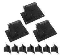 Générique 10 Poignées Encastrées Lot de 10 Design Élégant, Confortable et Polyvalent pour Haut-Parleur en Plastique Noir pour Caisses de Scène et Équipements Audio