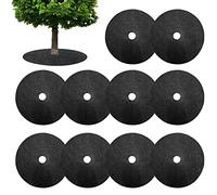 Générique 10 Tapis De Protection Contre Les Mauvaises Herbes | Anneaux De Paillis d'arbre De Montagne Anti-Mauvaises Herbes | Anneau De Paillage Rond pour Empêcher La Croissance Herbes