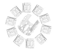 Générique 100 Anneaux Ajustables pour Dreadlocks en Métal Argenté Ajouré Accessoires de Coiffure Légers pour Tresses et Extensions Manchettes Circulaires Décoratives pour Usage Quotidien