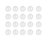 Générique 100 Boules de Verre Creuses Transparentes 18 MM Trou Accessoire en Verre pour Création Bijoux Boucles D’Oreilles et Pendentifs DIY Matériel de Bijouterie Léger et Solide