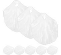 Générique 100 Breloques en Acrylique Blanc Décoratives et Faciles à Utiliser pour Fabrication de Bijoux, Accessoires DIY pour Bracelets, Porte-clés et Œuvres D'art