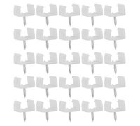 Générique 100 Clips de Fixation pour Bandes Lumineuses LED Pince en Pp et Fer, Type H-014, Installation Facile et Maintien Solide pour Éclairage Intérieur et Extérieur