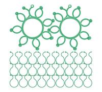 Générique 100 Clips Pince de Support pour Plante Grimpante en Abs Vert, Robuste et Solide, pour Jardinage et Greffage de Vignes et Légumes