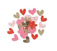 Générique - 100 CONFETTIS Carton Lovely Time 2.5CM Rose Rouge
