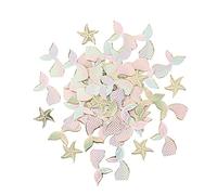 Générique - 100 CONFETTIS ÉTOILE DE MER SIRÈNE 2-3.5CM PASTEL