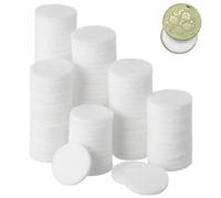 Générique 100 Coussinets en Fibres Blanches pour Diffuseur Huiles Essentielles Voiture, Diffuseur D'arômes Portable, Taille pour Pendentif Aromathérapie Minimaliste