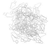 Générique 100 Crochets de Plafond en Acier Forme 8 Pince Automatique, Lot de 100 Pièces, Fixation Rapide pour Dalles Suspendues, Supports Décorations Maison Bureau Salle de Conférence