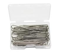 Générique 100 épingles à Quilter Droites, Crochets de Verrouillage en Forme de Fourche en U, Accessoires D'appliqué en Acier, Utiles pour Les Projets de Tri, 17x6mm