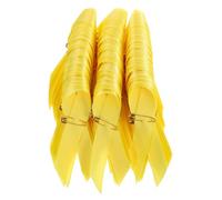 Générique 100 Épinglettes Ruban de Sensibilisation Cancer Infantile en Satin Polyester Jaune Vif, Épingles à Nourrice 100 Pcs, Accessoires Polyvalents pour Événements Caritatifs et Supports
