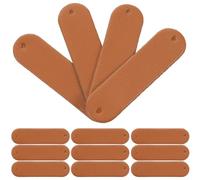 Générique 100 Étiquettes à Coudre en Pu pour Articles Faits Main, Surface Lisse et Résistante la Déformation, Taille 4,5x1,2 Cm, pour Vêtements et Tricot