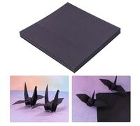 Générique 100 Feuilles de Papier Origami Noir Carré 15 Cm, Papier Pliant Double Face pour Loisirs Créatifs, Bricolage, Décorations et Projets Artistiques