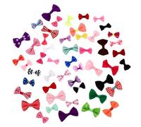 Générique 100 Nœuds Ruban Décoratifs pour Bricolage, Assortiment 2 Paquets Taille Moyenne-Petite, Accessoires Soi-même pour Fête, Couture et Décoration Vêtement Couleur Couleur Aléatoire