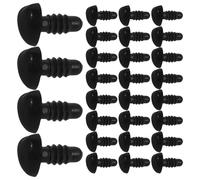 Générique 100 Pièces Accessoires Facile Cœur de en en Peluche pour Plastique Noir Installation Léger, pour Réparation et Voyage de Poupées et Animaux