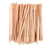 Générique 100 pièces Bâtons Épilation Bois Jetables Spatules Cire pour Sourcils Lèvres Corps Applicateurs Épilation Bois Naturel Bâtonnets Waxing Sticks Usage Unique Pratiques et Sécurisés
