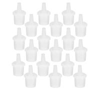 Générique 100 Pièces Bouchons de Rechange en Plastique pour Colle Cils Extension, Embouts Applicateurs Précis pour Distribution Efficace de Colle, Usage Professionnel
