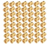 Générique 100 Pièces Écrous Moletés Laiton Résistants Chaleur Insertions Filetées pour Composants Imprimante Pack Cuivre Robuste