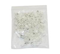 Générique 100 pièces en 2,7 mm 3 mm 4 mm 4,5 mm Anneau de Pied d'oiseau Anneau de Jambe de Perroquet de Pigeon Petit Anneau de Clip de Pied d'oiseau(White,2.7mm)