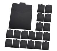Générique 100 Pièces Enveloppes Cd Noires Papier Lot de Pochettes de Rangement Multi Fonctionnelles pour Cd Dvd Protection et Durable pour Cartes et Documents de Stockage Portable et