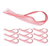 Générique 100 Pièces Filet à balles à huîtres hamac Melon Filet en Nylon à Mailles réutilisables Filets de Support pour Melons Petits d'oignons bouillants Abdos Rouge
