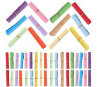 Générique 100 pièces Mini Paper Scrolls Colorés pour Souhaits Lettres Décoratives avec Anneau Métallique Doré Parchemins Miniatures pour Bouteilles à Souhaits et Loisirs Créatifs