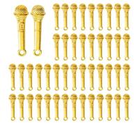 Générique 100 pièces pendentifs de microphone pièce de fabrication de bijoux accessoire de mode unique pour la fabrication de bijoux uniques et accessoires d ' artisanat accessoires de mode