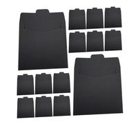 Générique 100 Pièces Pochettes CD Dvd Noir Papier Kraft Enveloppes CD Support De Stockage Couverture Enveloppes En Carton Dvd Papier