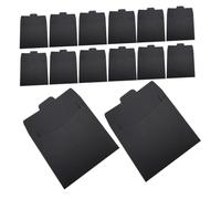 Générique 100 Pièces Pochettes Cd Papier Kraft Noir Rangement Durable pour Cd Dvd Pochette de Protection Réutilisable pour Stockage Transport