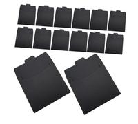 Générique 100 Pièces Pochettes Cd Papier Noir Carton Élégantes pour Rangement Cd Dvd de Stockage Polyvalente pour Cartes Documents