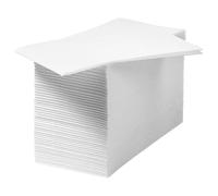 Générique 100 Pièces Serviettes Jetables Épaisses 40x30 Cm en Papier Blanc pour Restaurant Hôtel, Pliées, pour Banquet, Fête ou Usage Quotidien, Poussière
