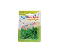 Générique 100 pions magnétique Vert - Loto - Accessoire Bingo - Jeu - Aimant - Carte - 001