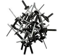 Générique - 100 RIVETS ECLATEURS NOIRS de 4.8 x 20 PLAQUES D'IMMATRICULATION
