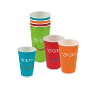 Générique 1000 Gobelets décorés en carton 50/65 NJOY pour boissons froides multicolor