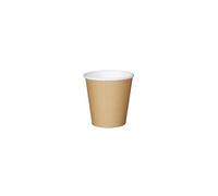 Générique 1000 gobelets en carton kraft brun 10/12 cl tasses jetables pour boissons chaudes ou froides 4 oz 100 ml