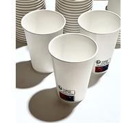 Générique 1000 Gobelets Jetables, en papier carton, de qualité supérieure pour boissons chaudes et froides, 220 ml, sur place ou à emporter, pour le café, le café latté, le macchiato.