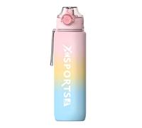 Générique 1000ml Sports Water Bottle, Leak Proof Lid Gym, Portable Hydration for Cycling, Fitness, Outdoor Adventures School Office Running Hiking Travel Reusable Water Bottle for Everyday Use