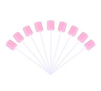 Générique 100Pcs Écouvillons Oraux Jetables Écouvillon en Mousse Buccale Forme de Dent pour Le Nettoyage de La Cavité Buccale Écouvillon Éponge Écouvillons Dentaires Aromatisés Éponge