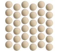 Générique 100Pcs Non Fini Boule de Bois Fendu Mini Hémisphère Demi Boules de Bois Boules D'artisanat d'art pour La Décoration D'ornement de Noël Bricolage (20Mm)