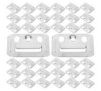 Générique 100pcs Pince pour Panneau Mural en Acier Inoxydable Épaissi, Facile à Utiliser et Résistant la Déformation, Accessoires de Quincaillerie pour Meubles