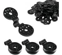 Générique 100PCS Shade Cloth Heavy Duty Lock Grip, Black Sunscreen Shade Net Clips, Removable Garden Netting Awning Fabric Retaining Clip for Fixed Clip Tarps (20)