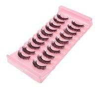 Générique 10Paires Faux Cils Bouclés Cils Vaporeux Naturels Extensions Réutilisables et Légères pour Toutes Occasions