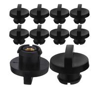 Générique 10pcs Vis du Couvercle du Filtre de Tronçonneuse à Essence avec Écrou de Verrouillage en Plastique Noir, Protection Les Débris et Assemblage Rapide pour Bûcheronnage en Extérieur