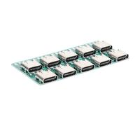 Générique 10pièces Adaptateur Connecteur USB c Femelle PCB Convertisseur pour Transmission De Données Et Câble DIY Type-c Receptacle