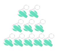 Générique 10pièces Lot de Porte-clés Cactus Colorés Pvc Pendentifs Décoratifs Résistants pour Clés et Sacs Accessoires Originaux pour Cadeaux et Usage Quotidien