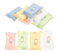 Générique 10pièces Lot de Serviettes Compressées Jetables Visage Portables Mini Lingettes Absorbantes Douces et Pratiques pour Voyage et Soins Peau